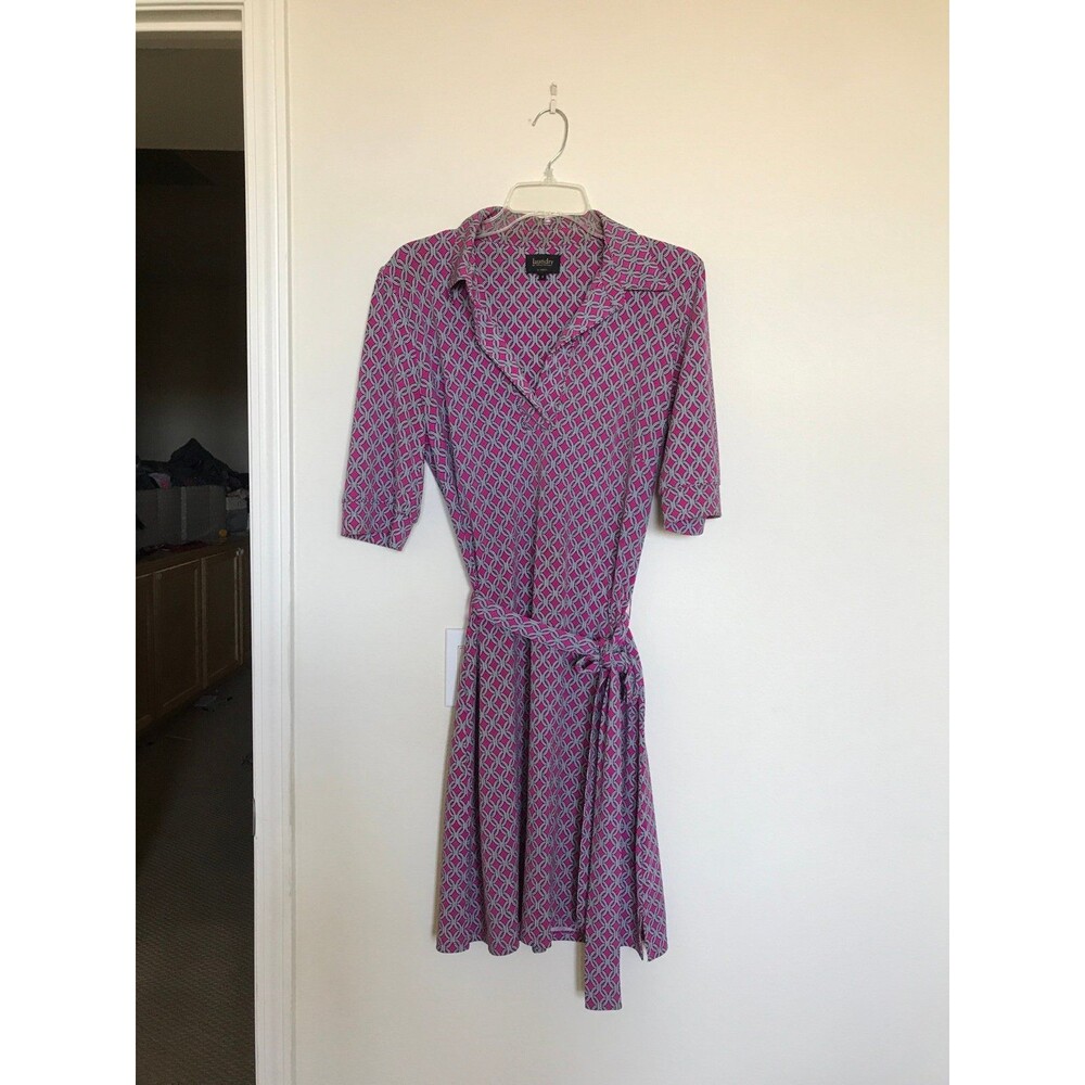laundry by shelli segal shift dress in pink geometric pattern